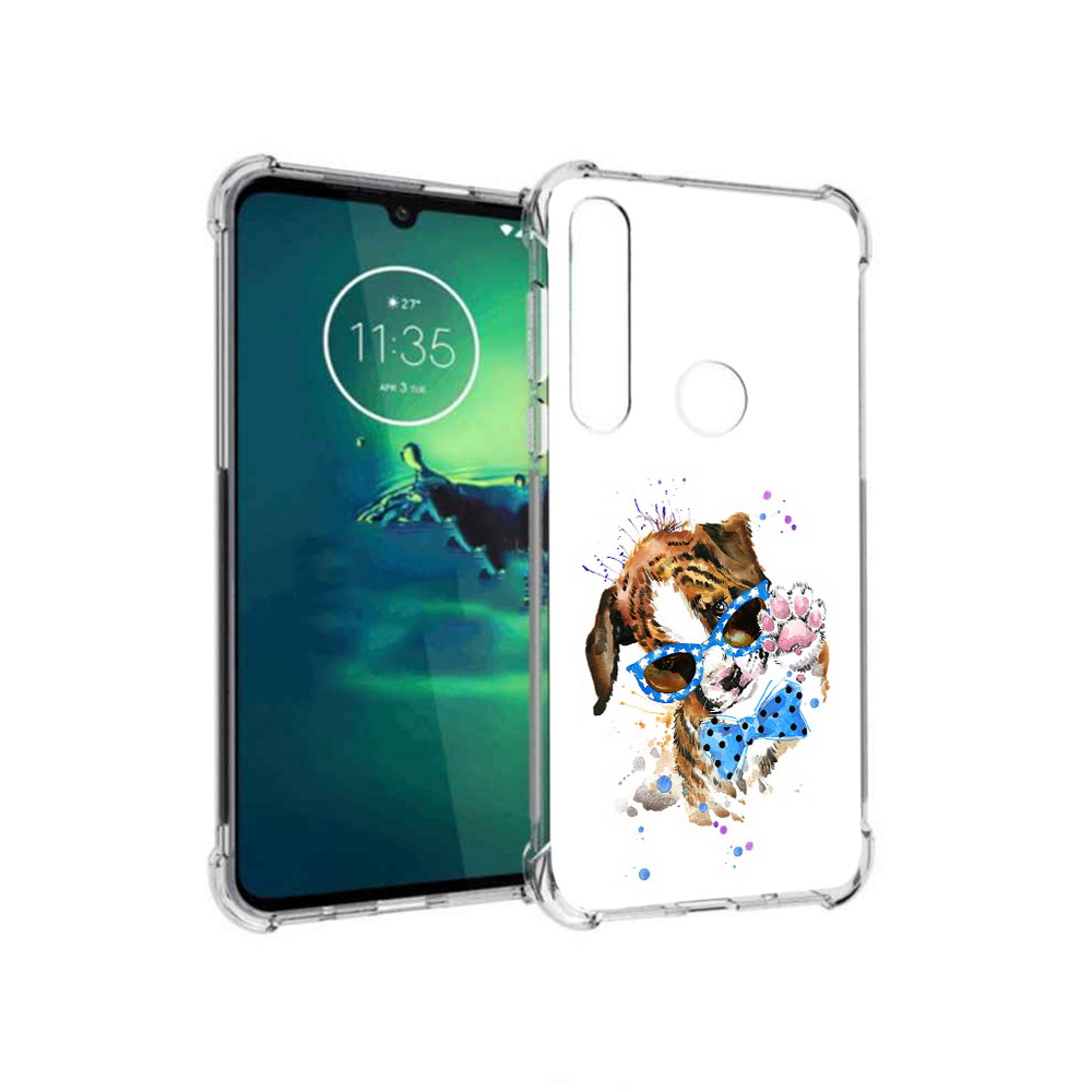 

Чехол MyPads Tocco для Motorola Moto G8 Plus лапочка (PT227062.344.434), Прозрачный, Tocco