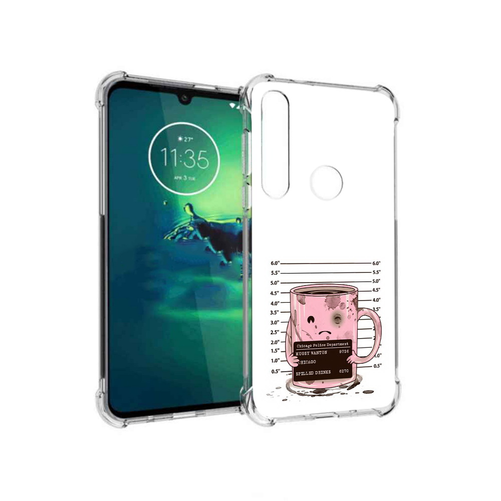 

Чехол MyPads Tocco для Motorola Moto G8 Plus кружка (PT227062.344.420), Прозрачный, Tocco