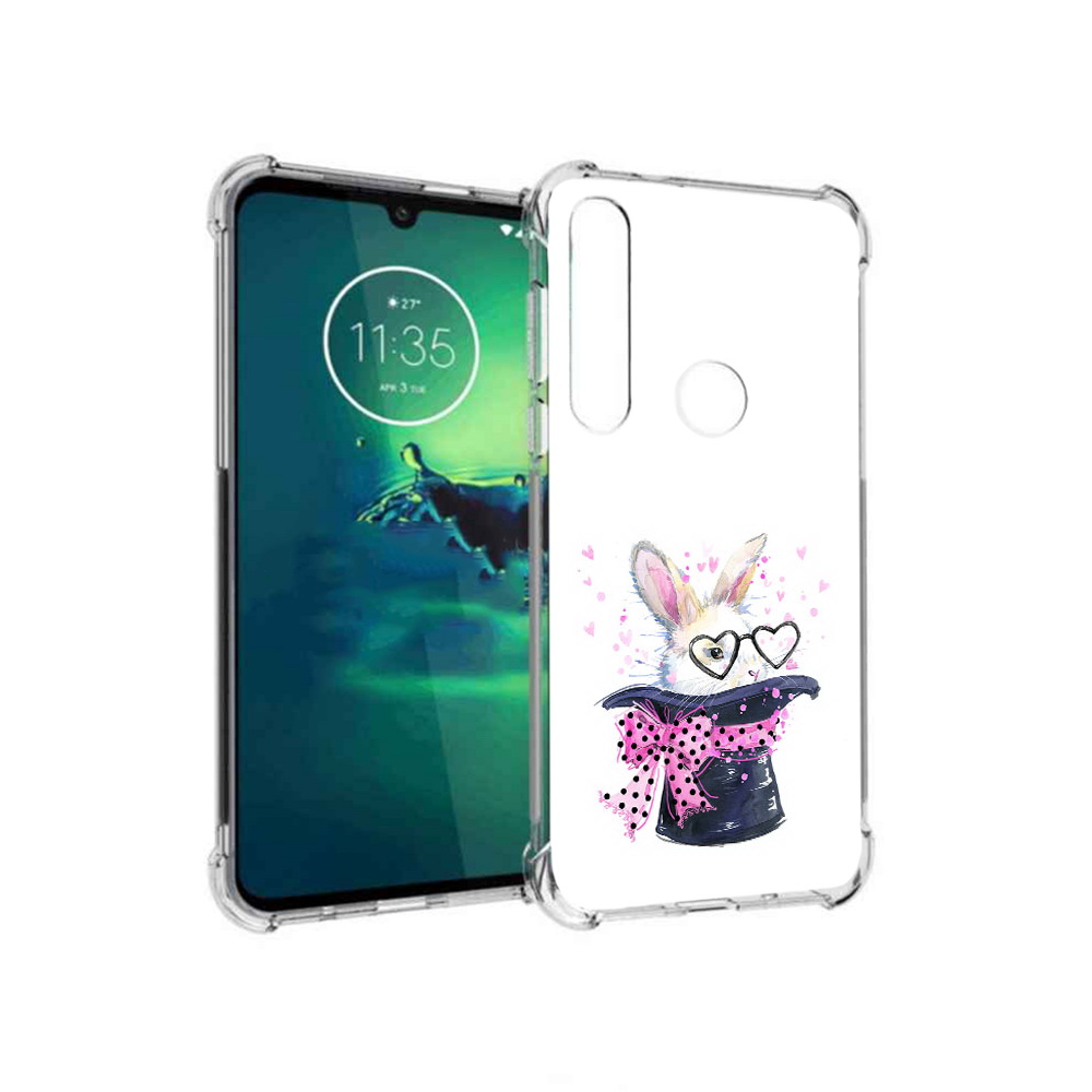 Чехол MyPads Tocco для Motorola Moto G8 Plus кролик в шляпе (PT227062.344.418)