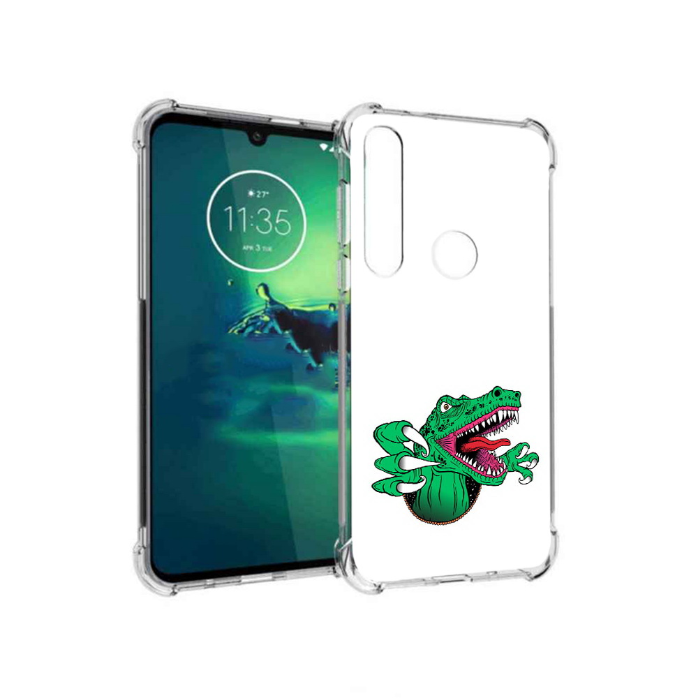 

Чехол MyPads Tocco для Motorola Moto G8 Plus крокодил (PT227062.344.417), Прозрачный, Tocco