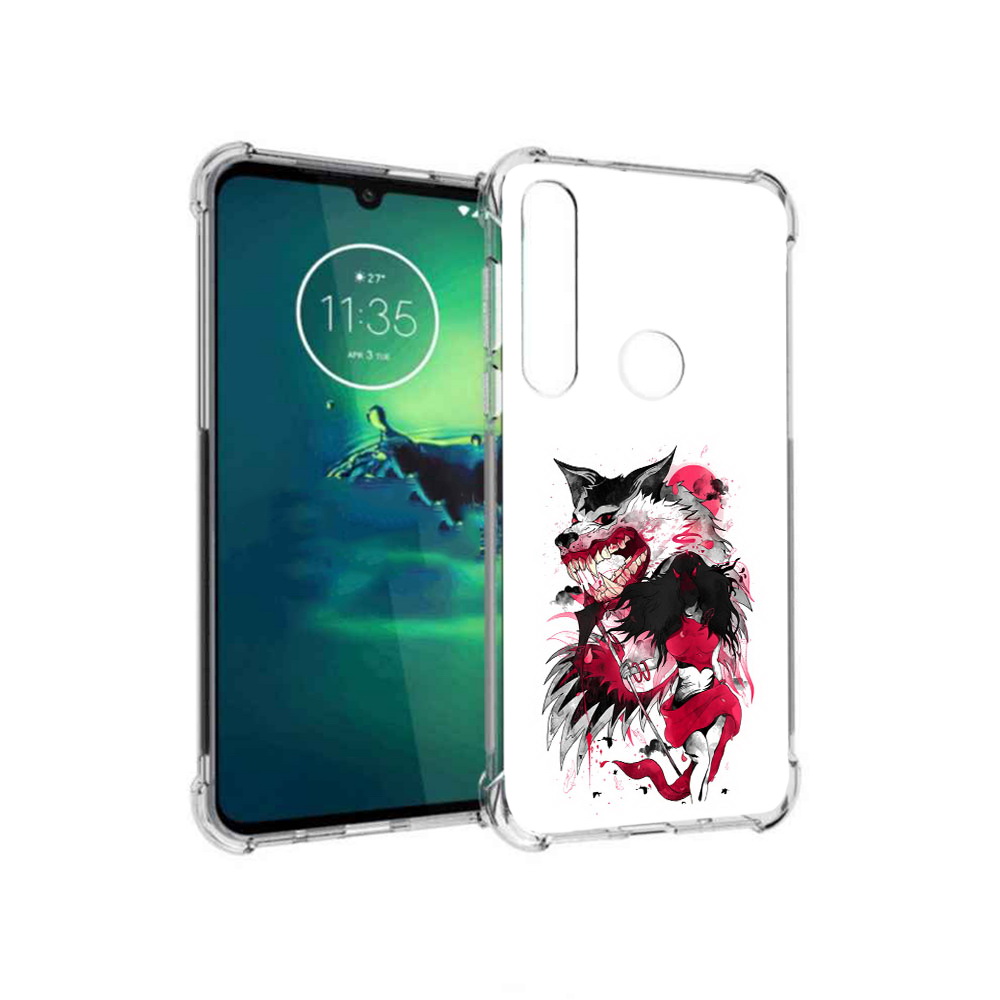 

Чехол MyPads Tocco для Motorola Moto G8 Plus красная шапочка (PT227062.344.410), Прозрачный, Tocco