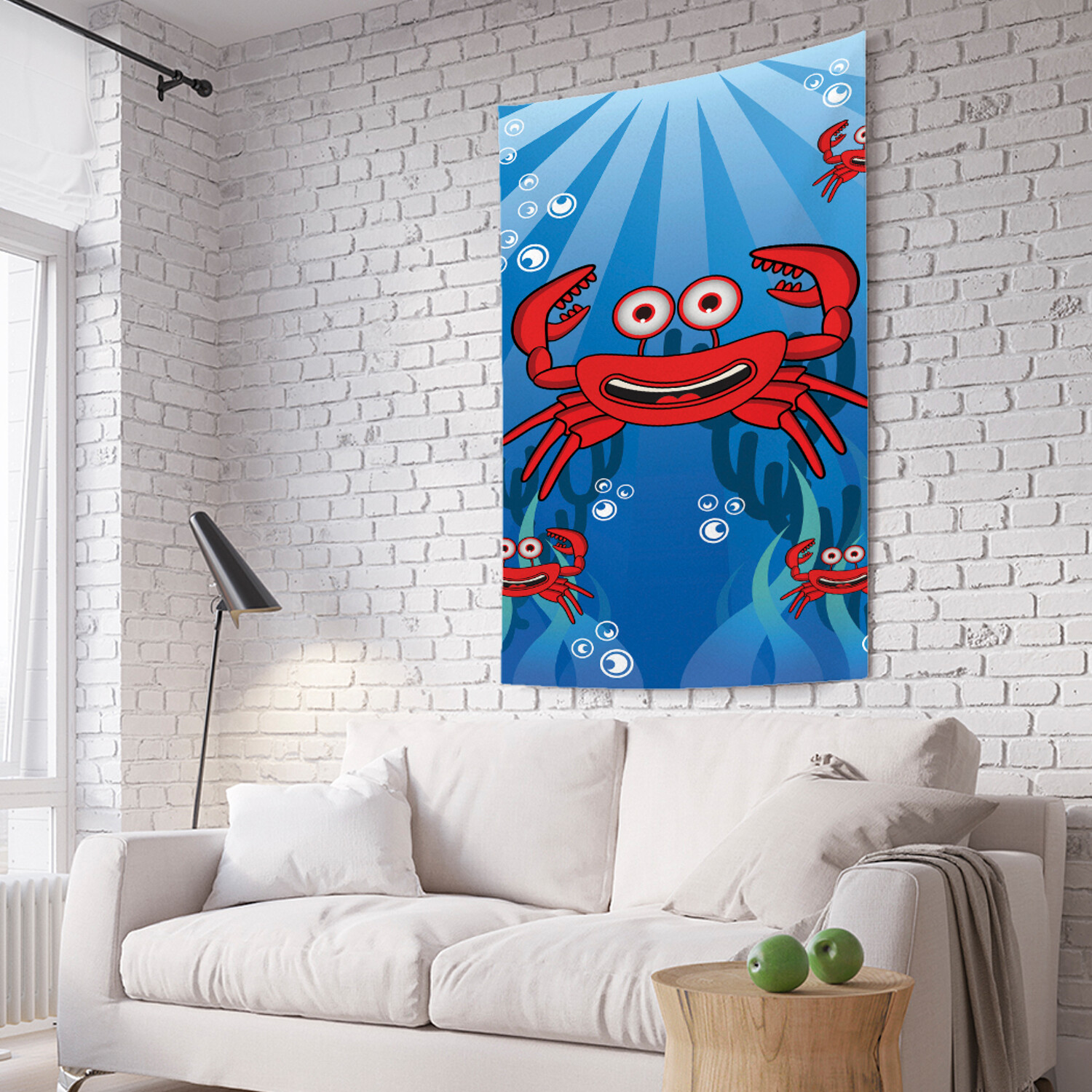 

Вертикальное фотопанно на стену JoyArty Краб всплывает 150x200 см, Краб всплывает