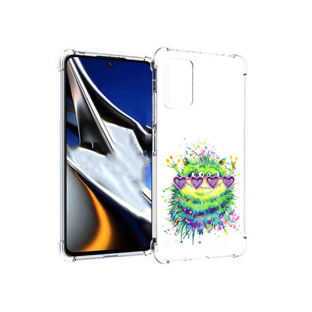 

Чехол MyPads Tocco для Xiaomi Poco X4 Pro 5G Пушистый персонаж, Прозрачный, Tocco