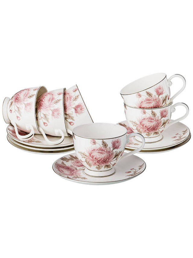 

Чайный набор Lefard Астра 12 предметов 250 мл 264-999, Белый