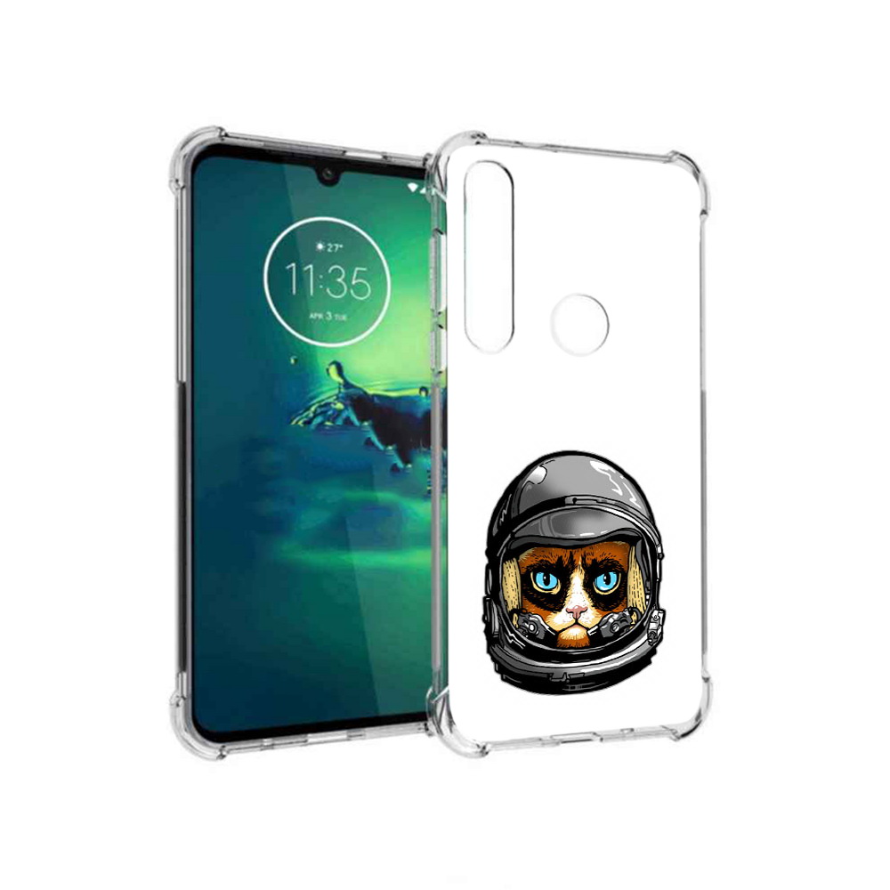 Чехол MyPads Tocco для Motorola Moto G8 Plus кот космонавт (PT227062.344.400)