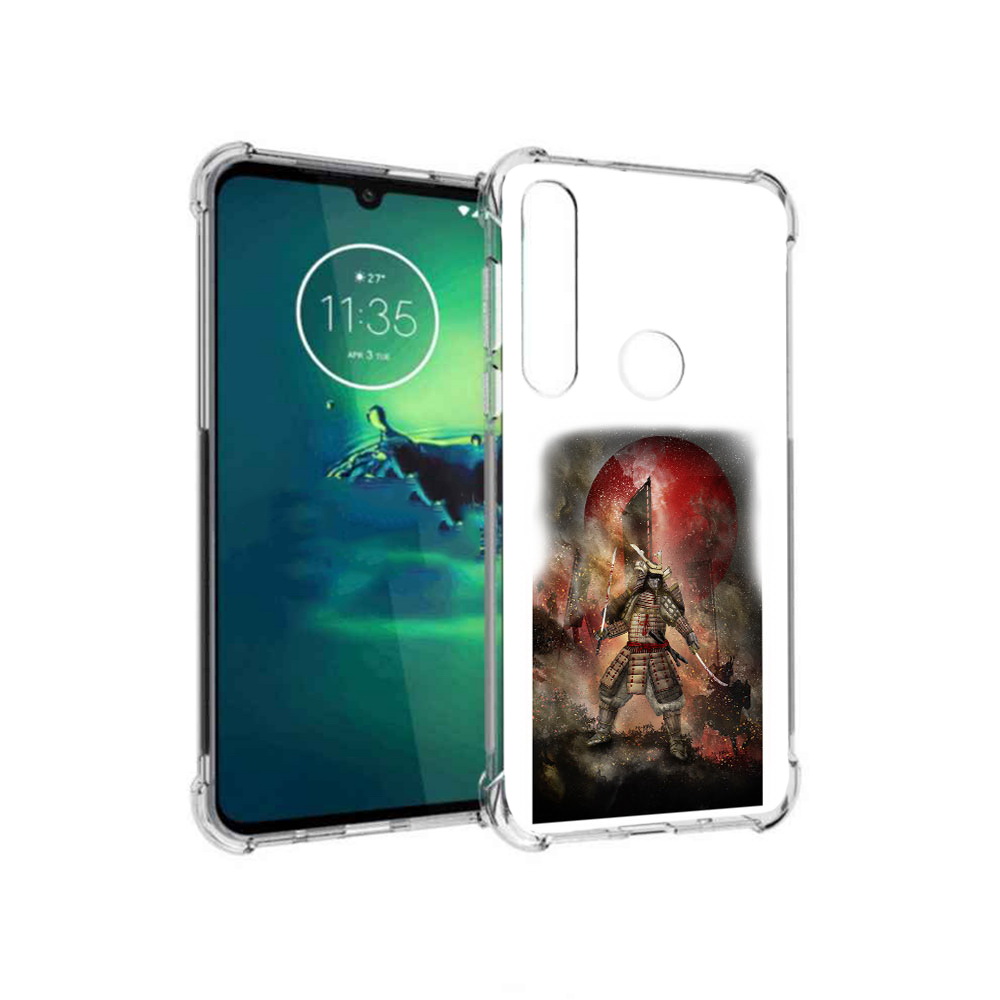 

Чехол MyPads Tocco для Motorola Moto G8 Plus китайскийвоин (PT227062.344.388), Прозрачный, Tocco