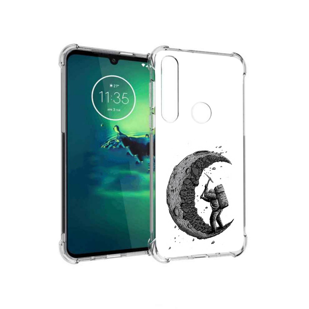 Чехол MyPads Tocco для Motorola Moto G8 Plus камненная луна (PT227062.344.384)
