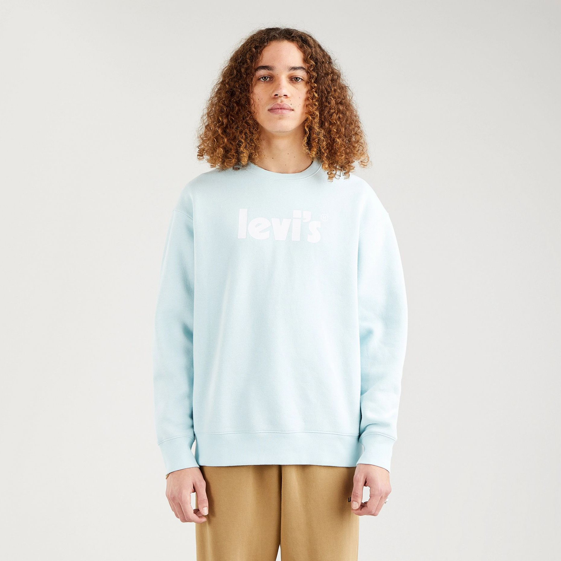 

Свитшот мужской Levi's T3 Relaxed Graphic Crew голубой S, T3 Relaxed Graphic Crew