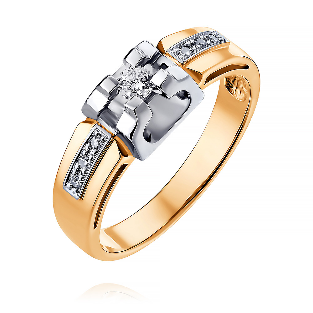 

Кольцо из красного золота с бриллиантом р. , ADAMAS 14028506/01-А50Д-41, 14028506/01-А50Д-41