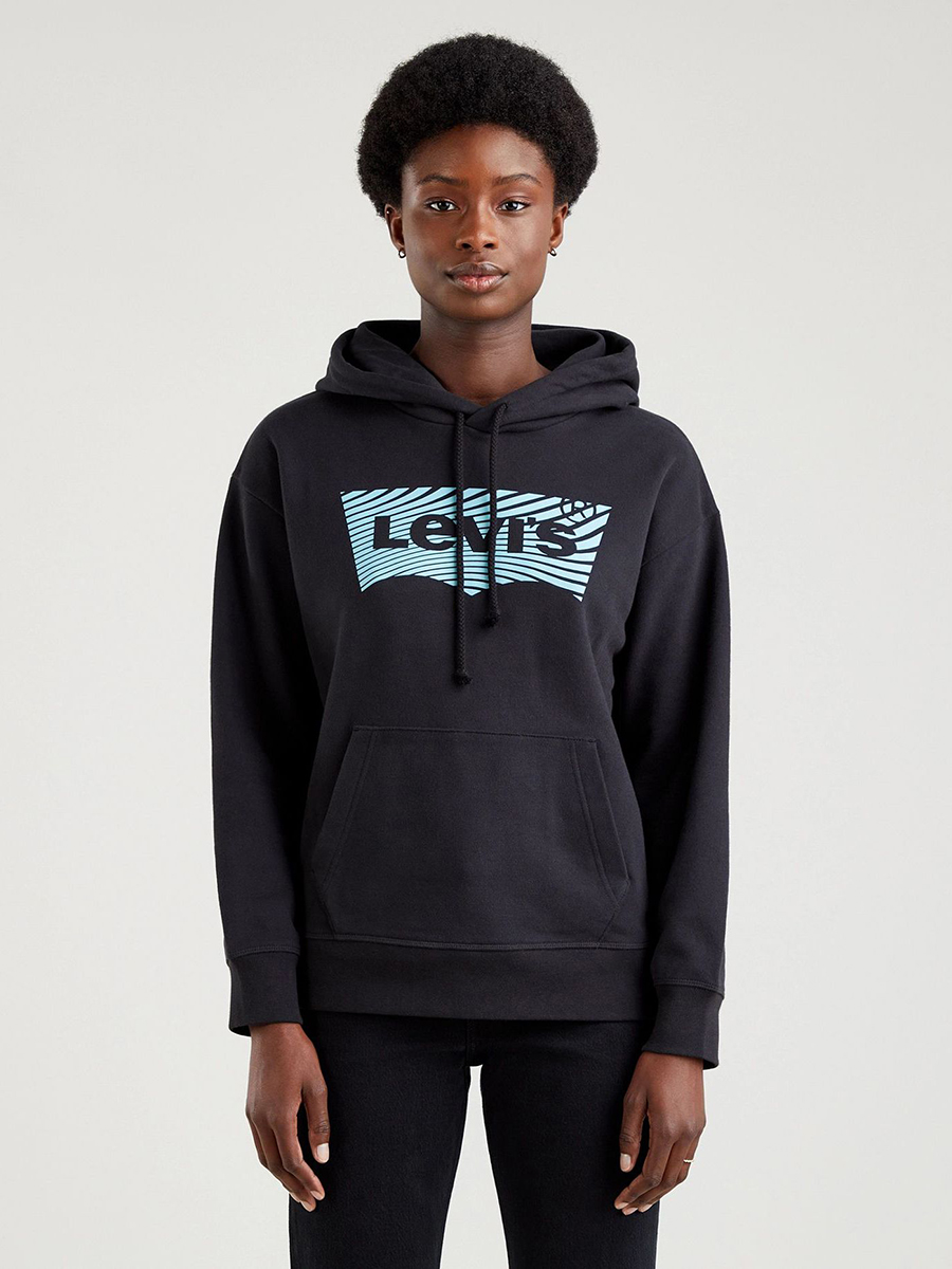 

Худи женское Levi's Graphic Standard Hoodie черное M, Graphic Standard Hoodie