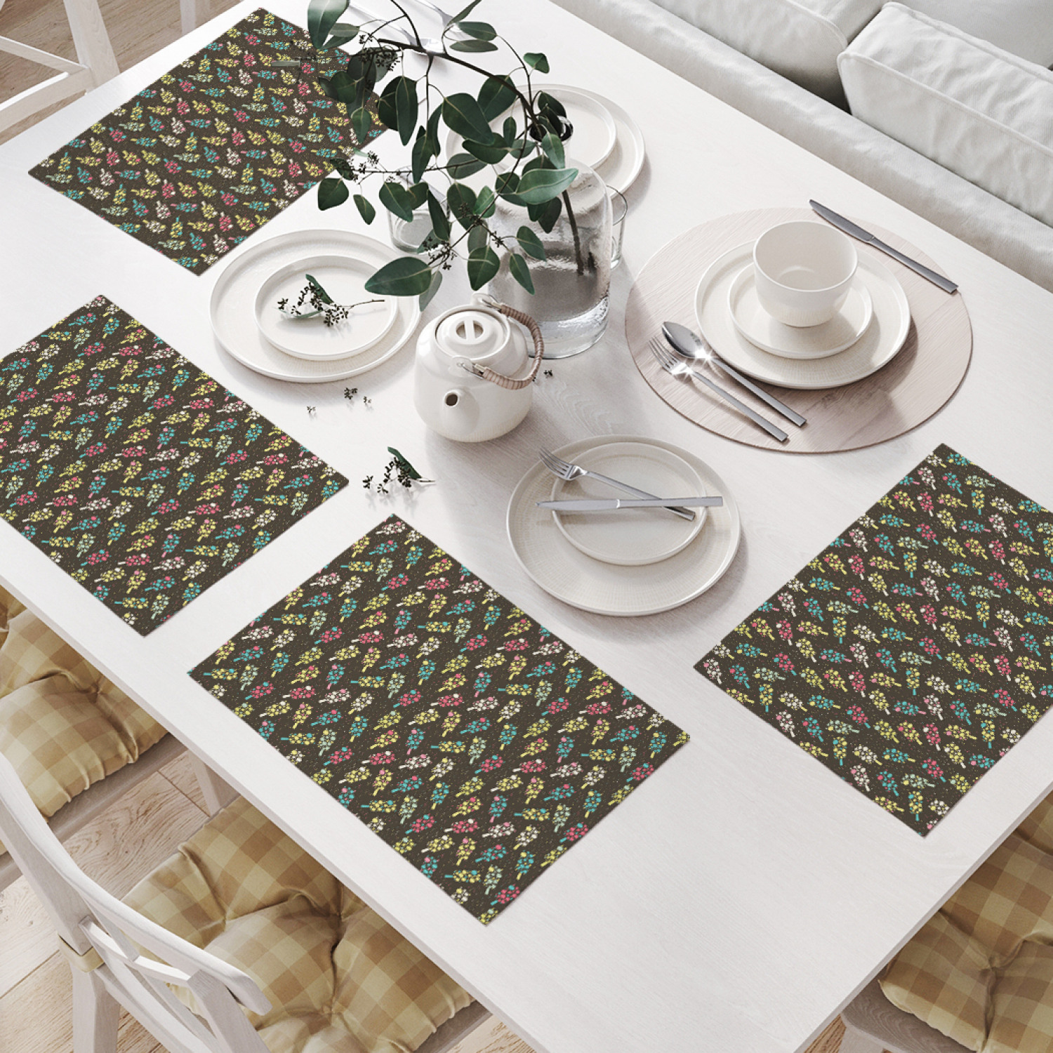 

Комплект салфеток JoyArty "Мороженое в глазури" для сервировки стола (32х46 см, 4 шт.), Мороженое в глазури