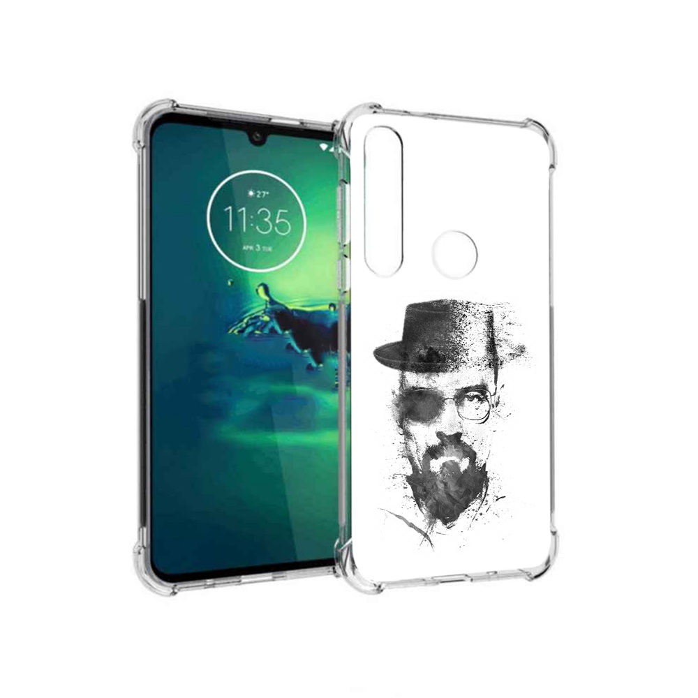 

Чехол MyPads Tocco для Motorola Moto G8 Plus загадочный человек (PT227062.344.347), Прозрачный, Tocco
