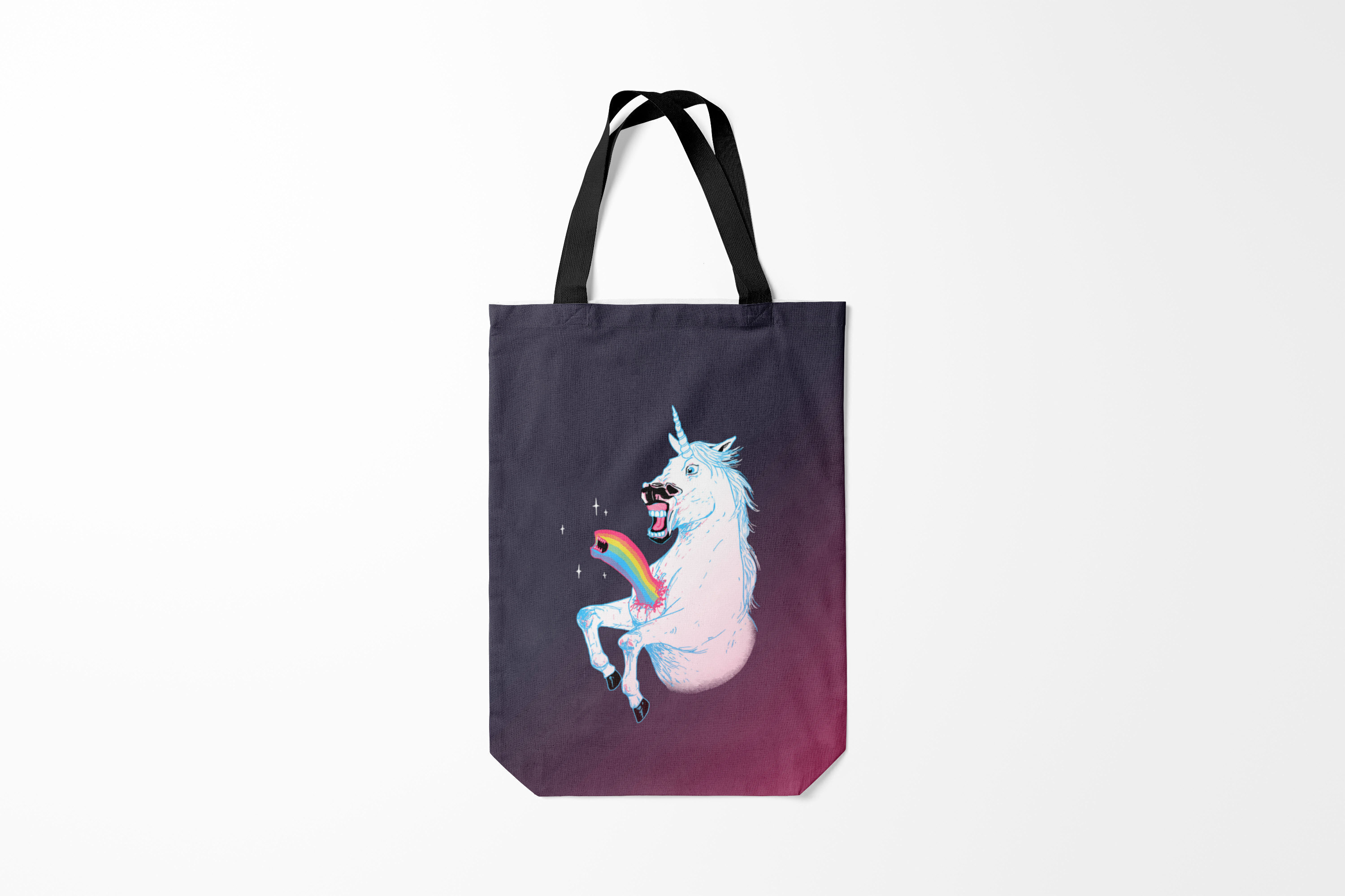 

Сумка шoппер унисекс Burnettie Единороги Чужой Единорог, черный, Единороги Чужой Единорог