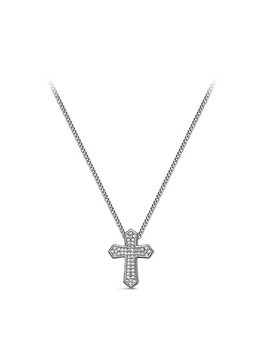 

Колье из серебра с фианитом 20,5 см She Jewelry Ц2123/Ag-680, Ц2123/Ag-680