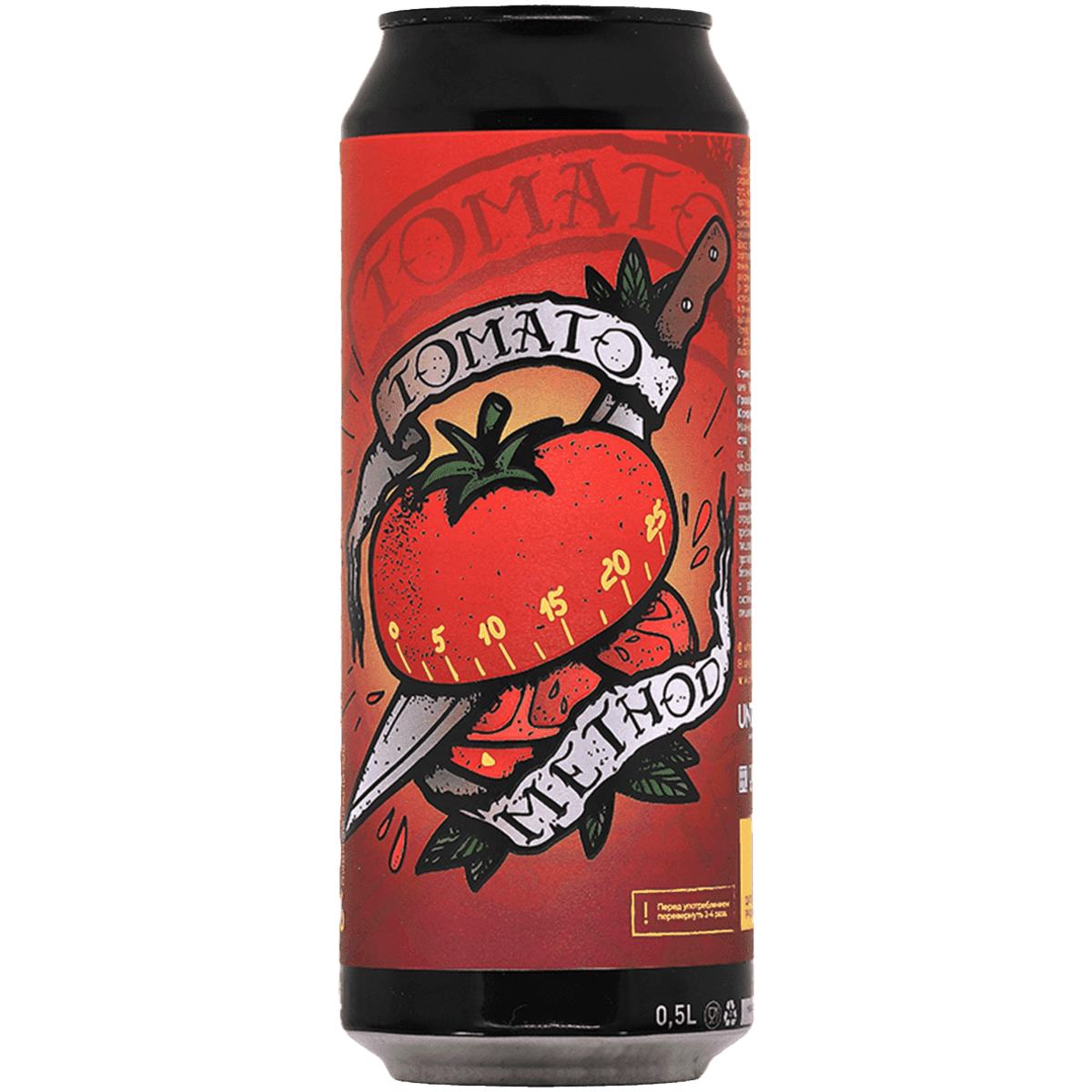 

Пивной напиток Selfmade Brewery Tomato Method светлый 0,5 л ж/б, Светлое