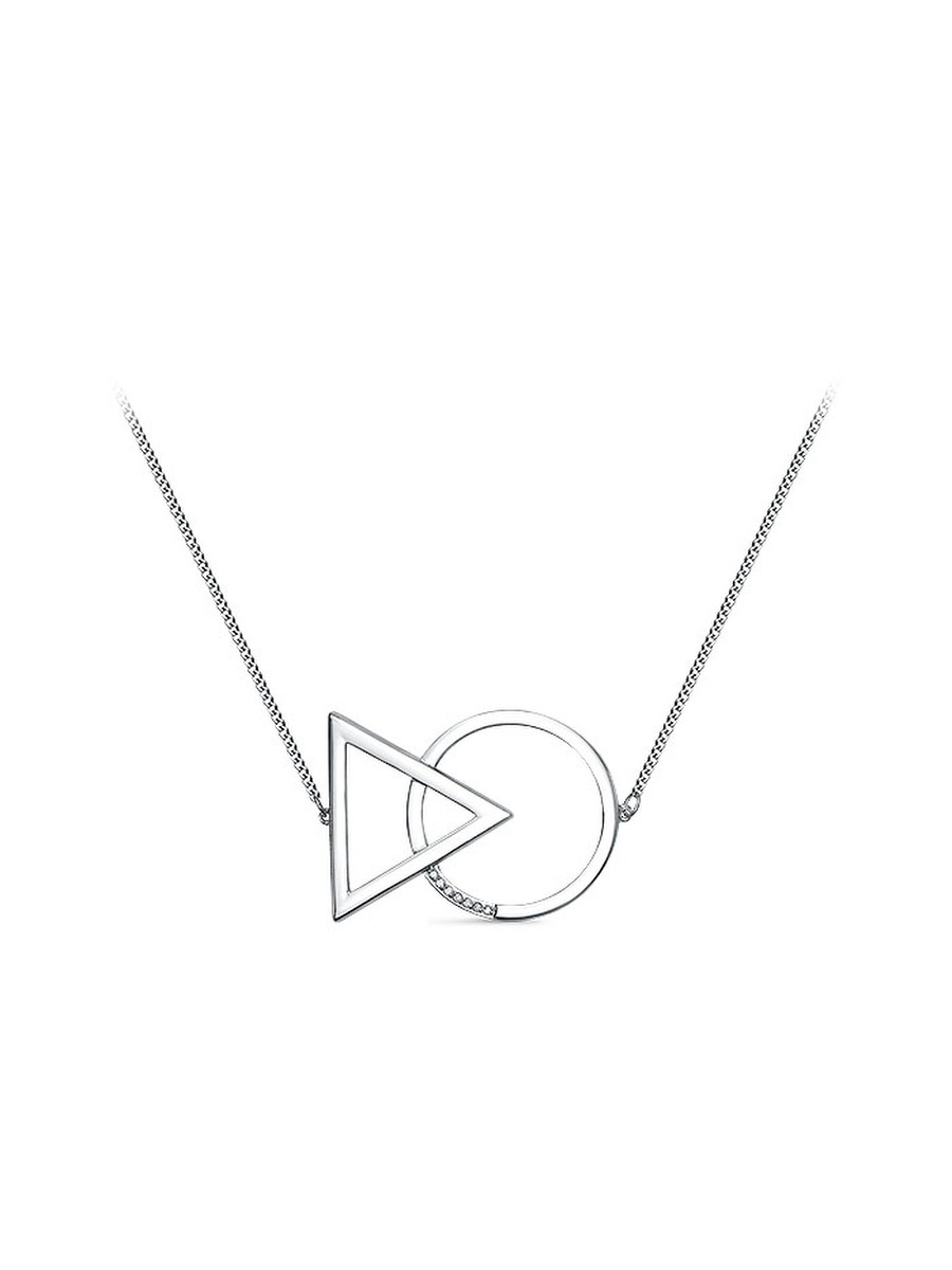 

Колье из серебра с бриллиантом 17,5 см She Jewelry Ц2086/Ag-605, Ц2086/Ag-605