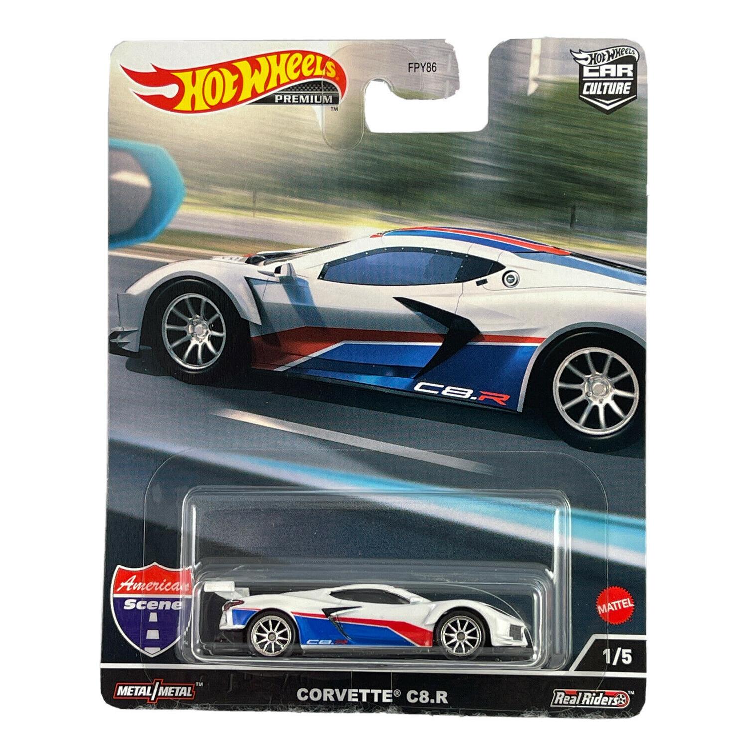 

игрушечная машинка премиальная Hot Wheels Car Culture Corvette C8.R, арт. FPY86/HCK03, Белый;синий;красный