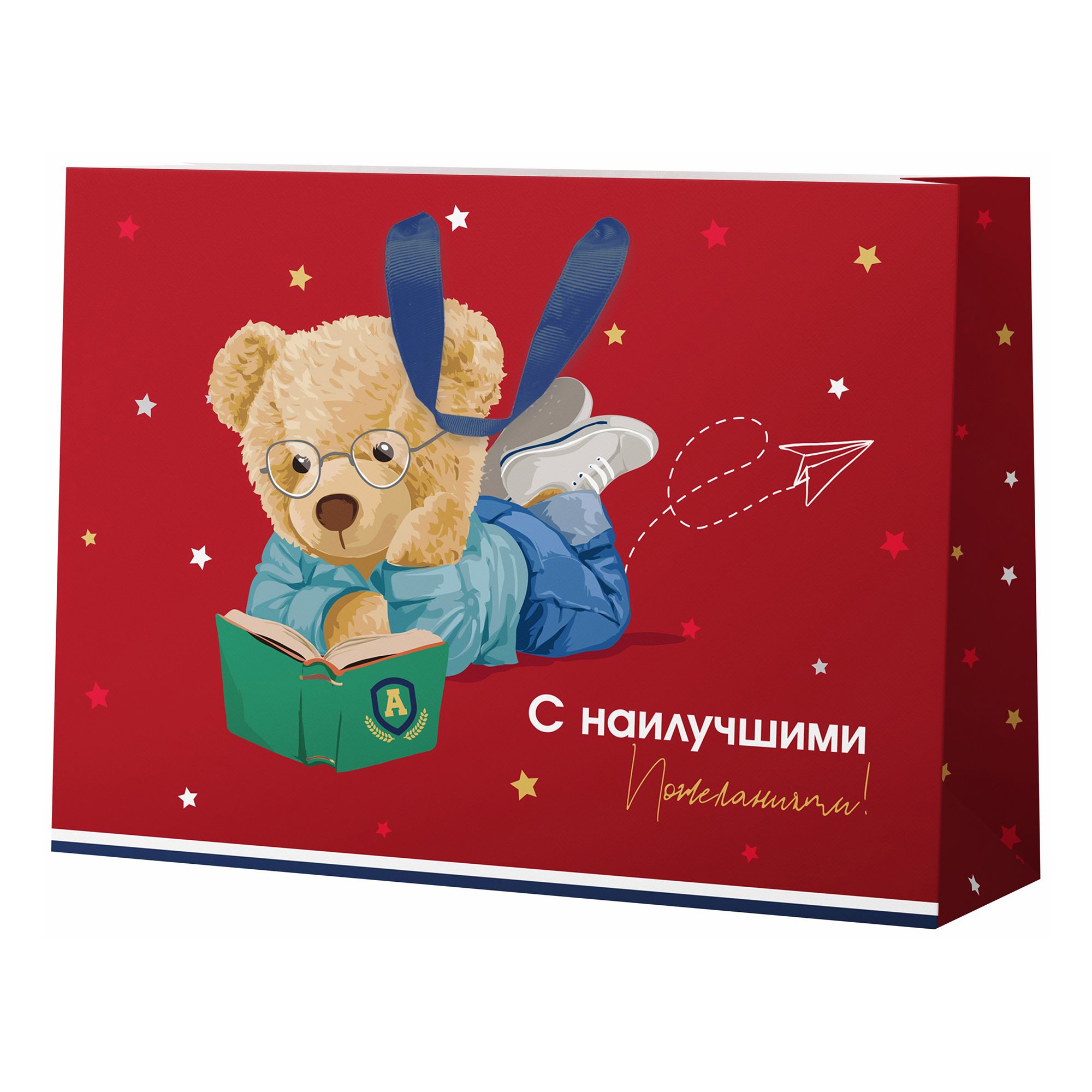 

Пакет подарочный 40,5 х 30 х 15 см Teddy, Разноцветный