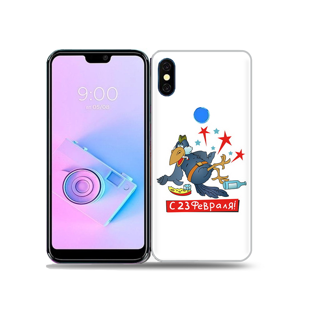 

Чехол MyPads Tocco для BQ 5731L 23 февраля веселая птица, Прозрачный, Tocco