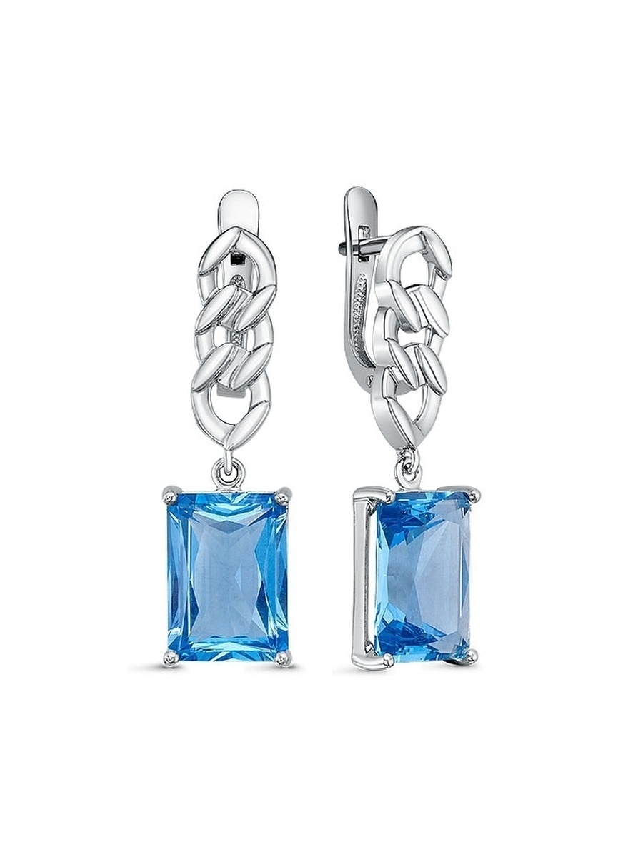 

Серьги из серебра с ситаллом She Jewelry С2082/Ag-607/76, С2082/Ag-607/76