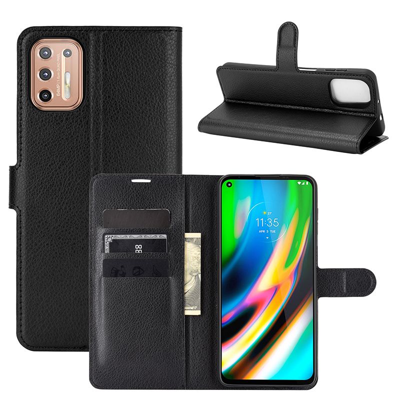 

Чехол-книжка PRESTIGE с функцией подставки для Motorola Moto G9 Plus черный