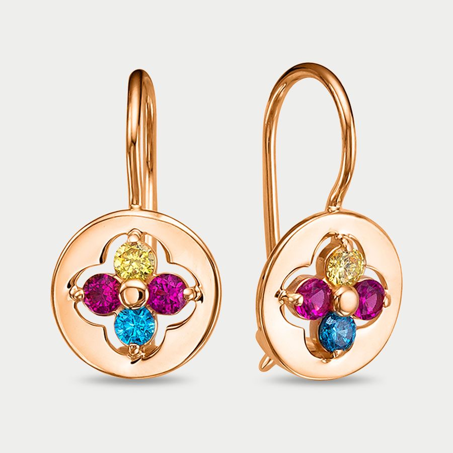 

Серьги из золота с фианитом GOLD CENTER 1204898, 1204898