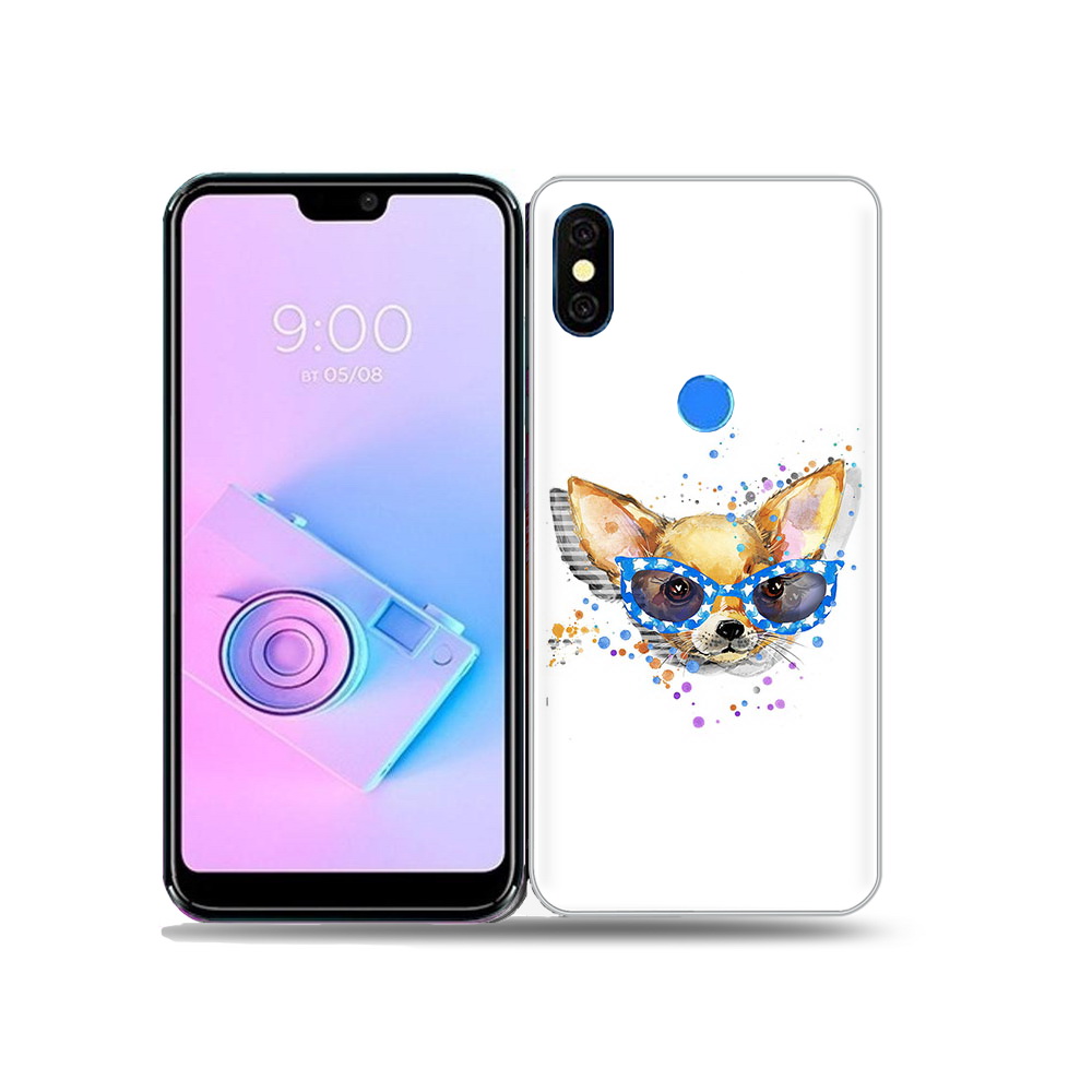 

Чехол MyPads Tocco для BQ 5731L чихуа-хуа в очках, Прозрачный, Tocco