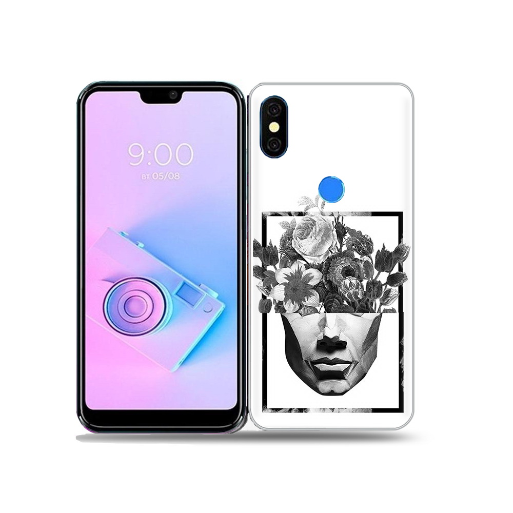 

Чехол MyPads Tocco для BQ 5731L черно белая ваза в абстракции, Прозрачный, Tocco