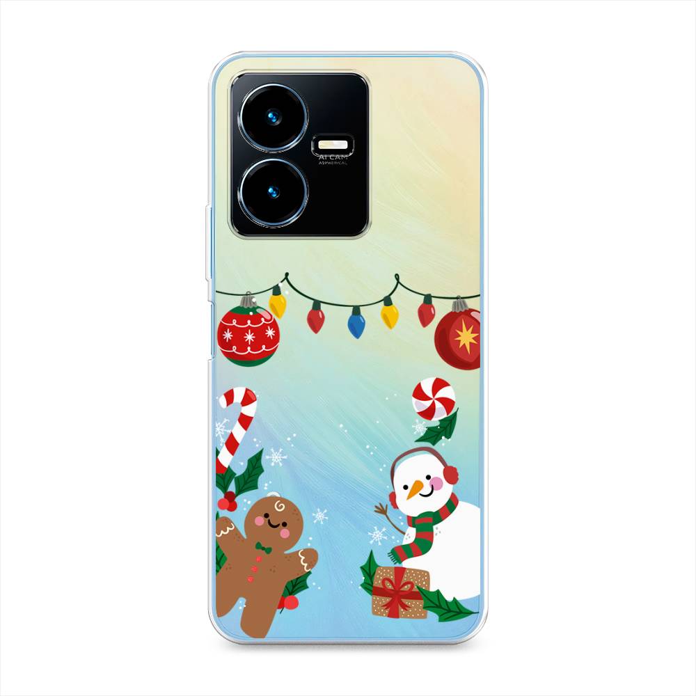 

Чехол для Vivo Y22 "Новогоднее настроение", Коричневый;красный;зеленый, 267550-5
