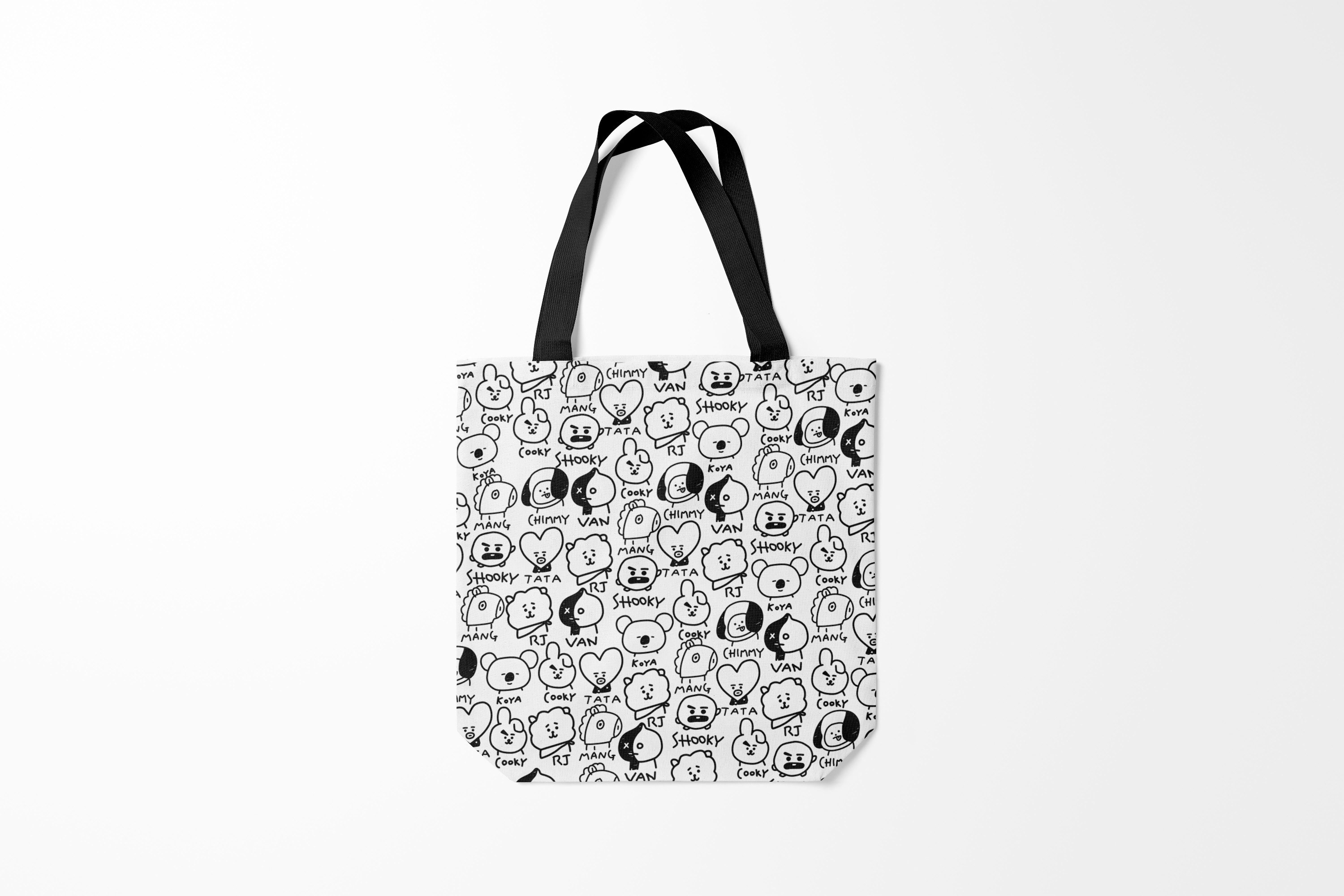 

Сумка шoппер унисекс Burnettie BTS BT21, белый, BTS BT21