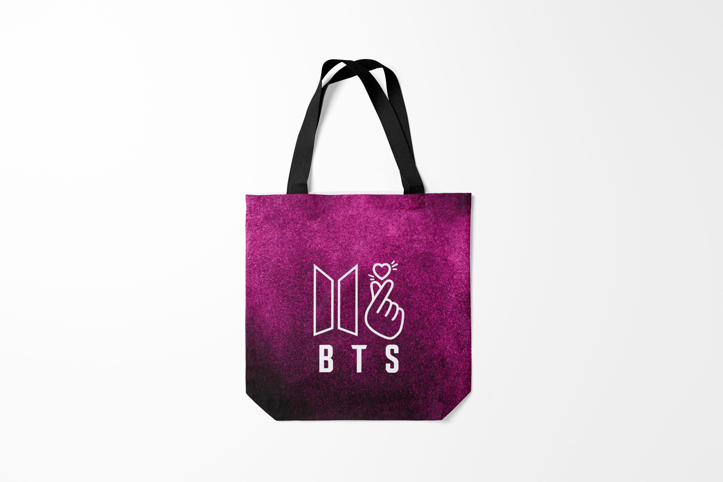 

Сумка шoппер унисекс Burnettie BTS БТС Heart Z, фиолетовый, BTS БТС Heart Z
