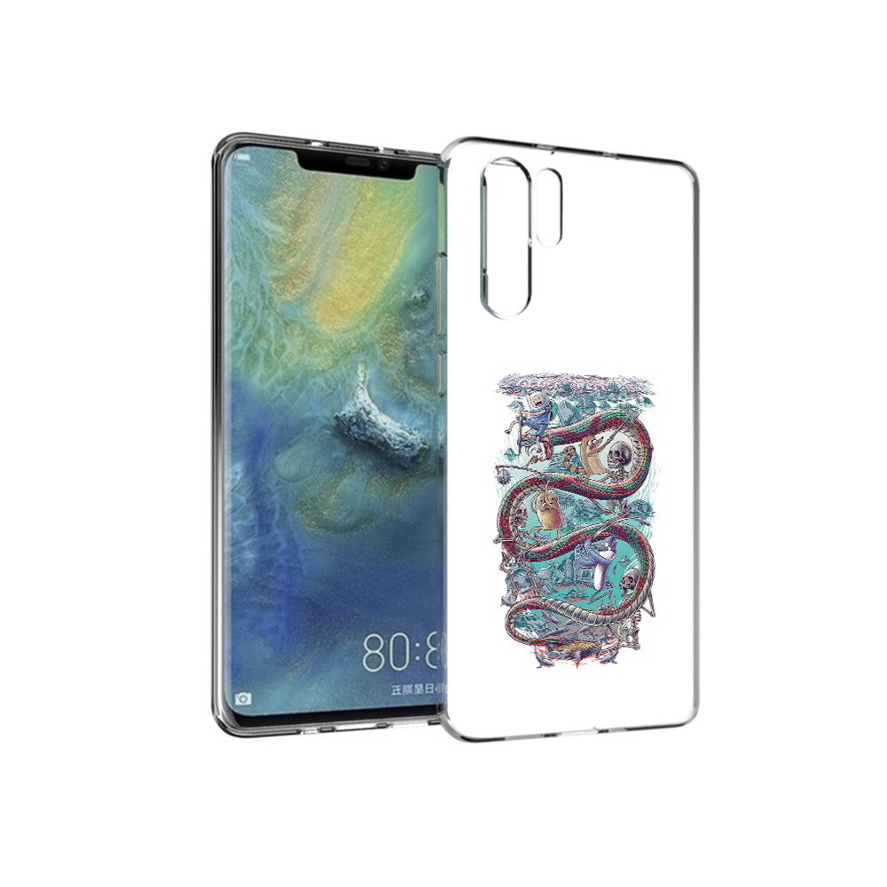 Чехол MyPads Tocco для Huawei P30 Pro время приключений страшилка