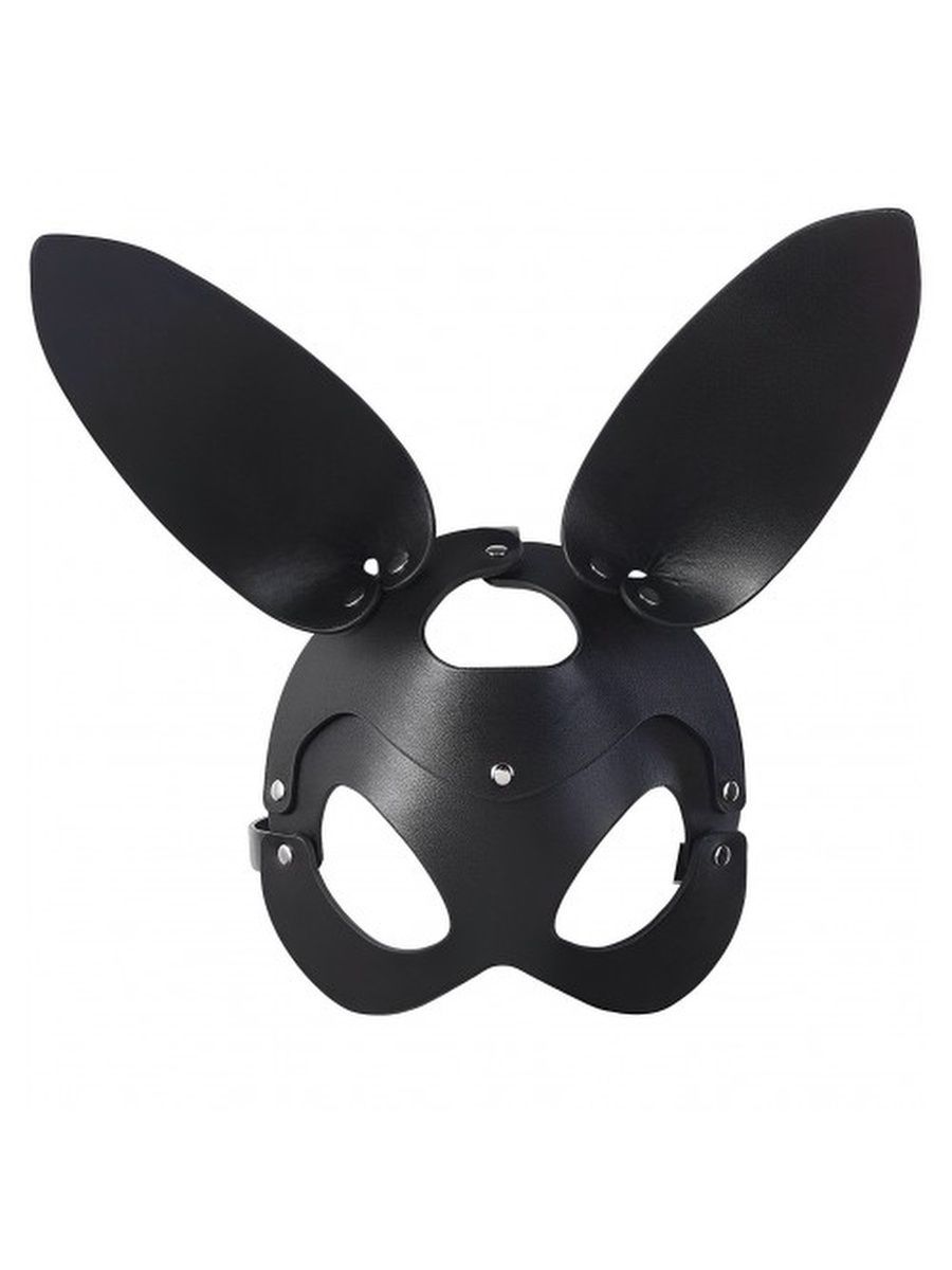 Маска зайки KISSEXPO черная