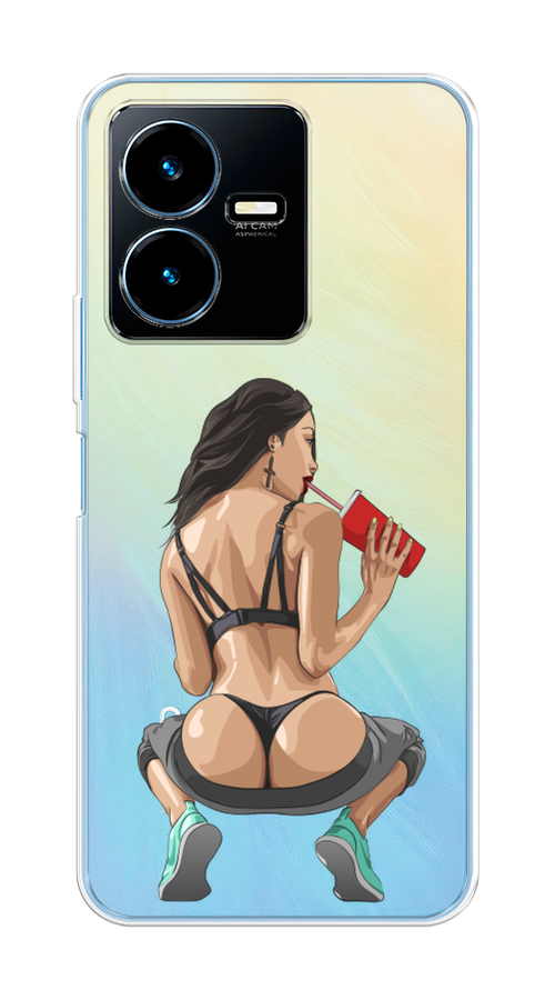 

Чехол на Vivo Y22 "Сочные булочки", Бежевый;красный;черный, 267550-6
