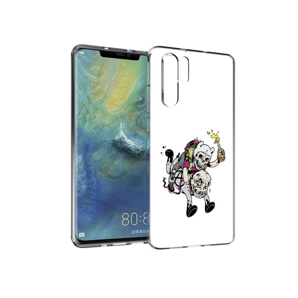 

Чехол MyPads Tocco для Huawei P30 Pro время приключений скелеты, Прозрачный, Tocco