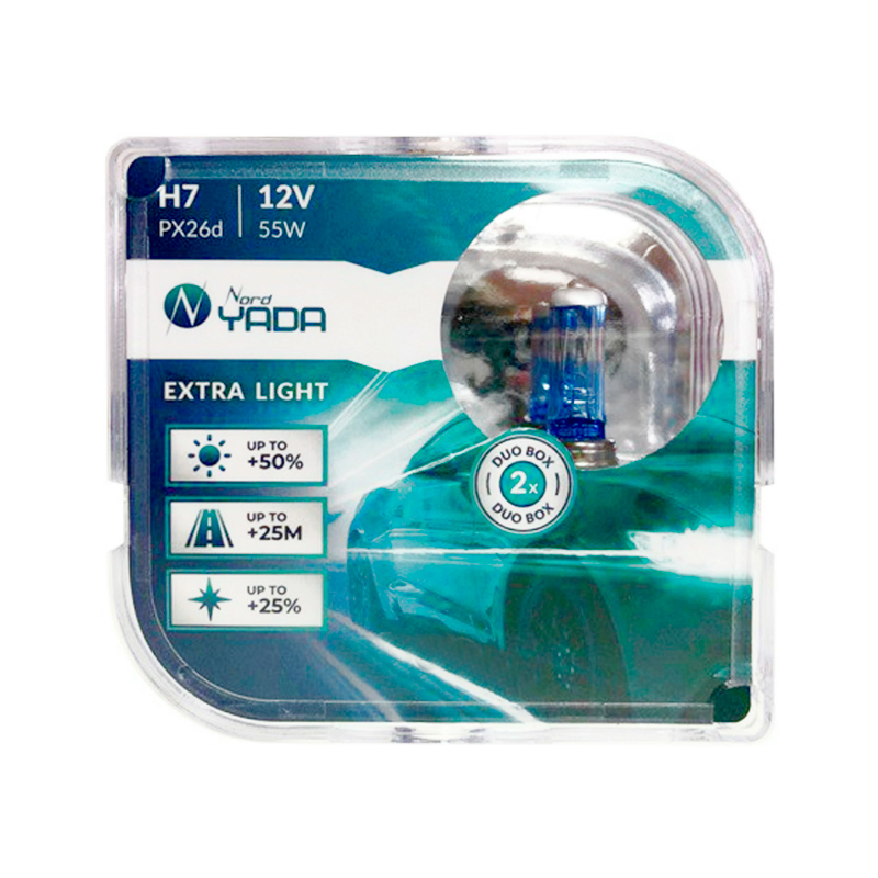 фото Лампа галогенная nord yada extra light +50% h7 12v 55w, 907365, 2 шт 907365