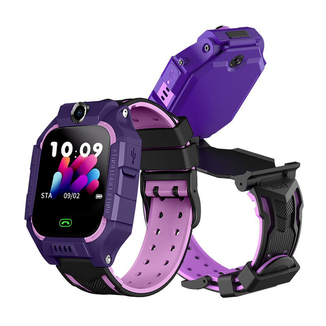 фото Детские смарт-часы marconshop smart baby watch z6 фиолетовые
