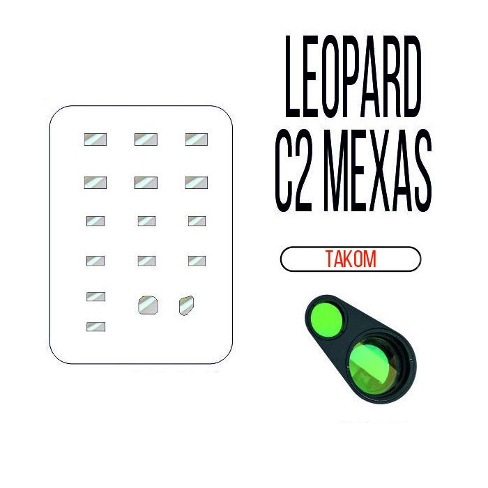 

36074SX Имитация смотровых приборов Leopard C2 Mexas Takom