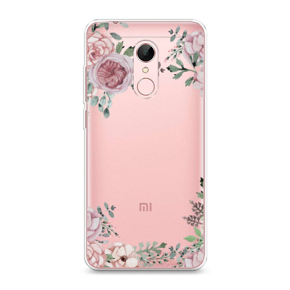 

Чехол Awog на Xiaomi Redmi 5 "Нежные розы акварель", Разноцветный, 33050-8