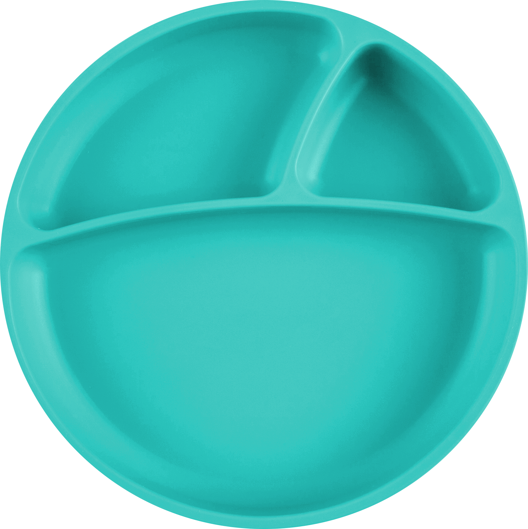 Тарелка с присоской для кормления Minikoioi Менажница Portions - Aqua Green 0+ Зеленый beaba тарелка из силикона с присоской и отделениями