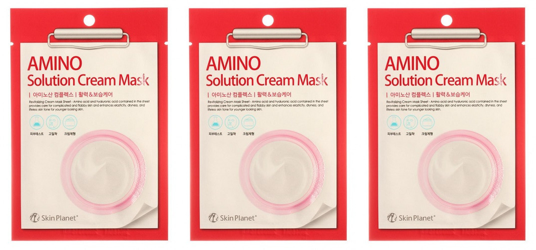 

Маска тканевая для лица Mijin Skin Planet AMINO Solution 30 г 3 шт, 8809220800825
