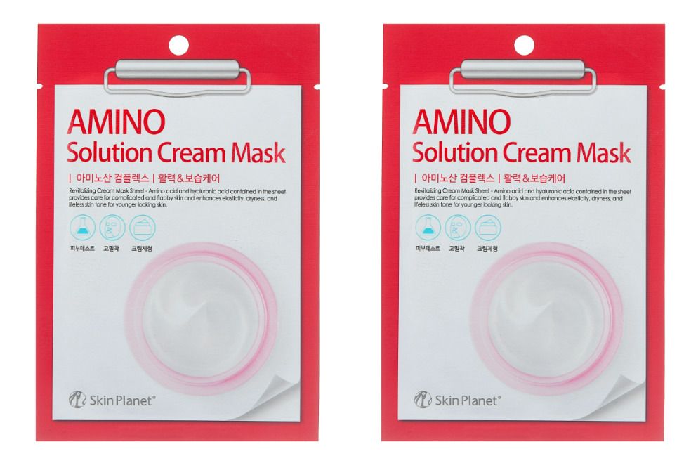 

Маска тканевая для лица Mijin skin planet amino solution черника 25г 2шт, 8809220800825