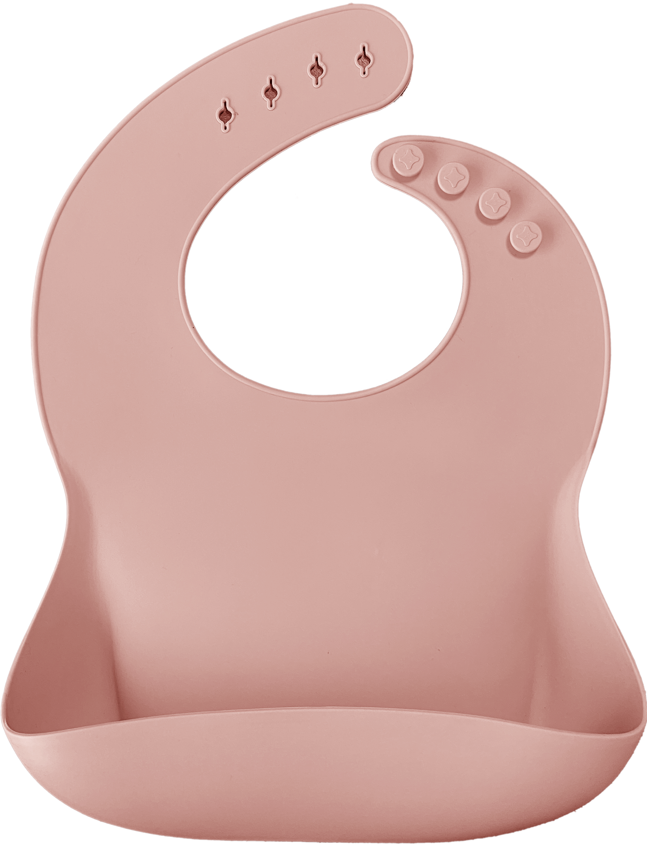 Нагрудник для кормления с карманом Minikoioi BASICS - Bib - Pinky Pink 0+ Розовый нагрудник для кормления с тремя ремешками с карманом minikoioi flexi bib mellow yellow 0