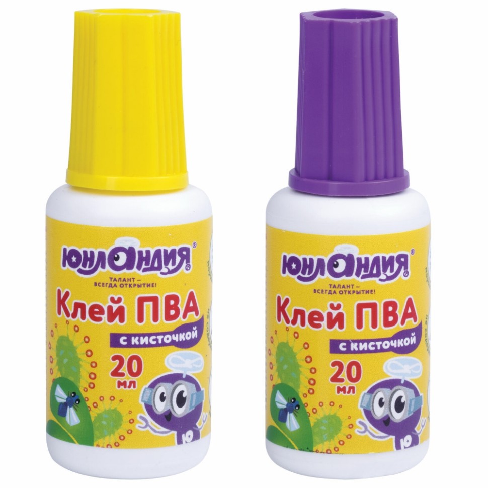 

Набор из 40 шт, Клей ПВА с кисточкой (228420)