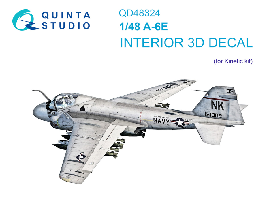 

QD48324 3D Декаль интерьера кабины A-6E Kinetic, Цветной