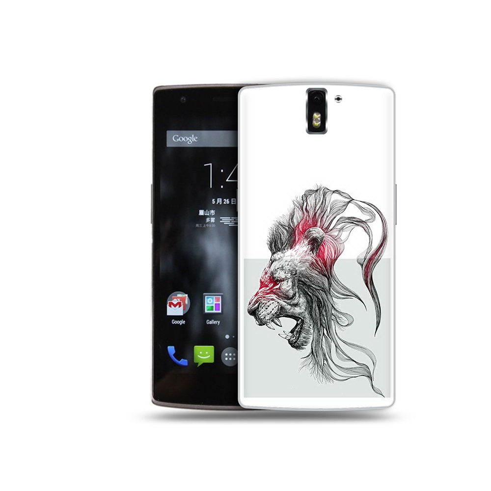 

Чехол MyPads Tocco для OnePlus One разъяренный лев, Прозрачный, Tocco