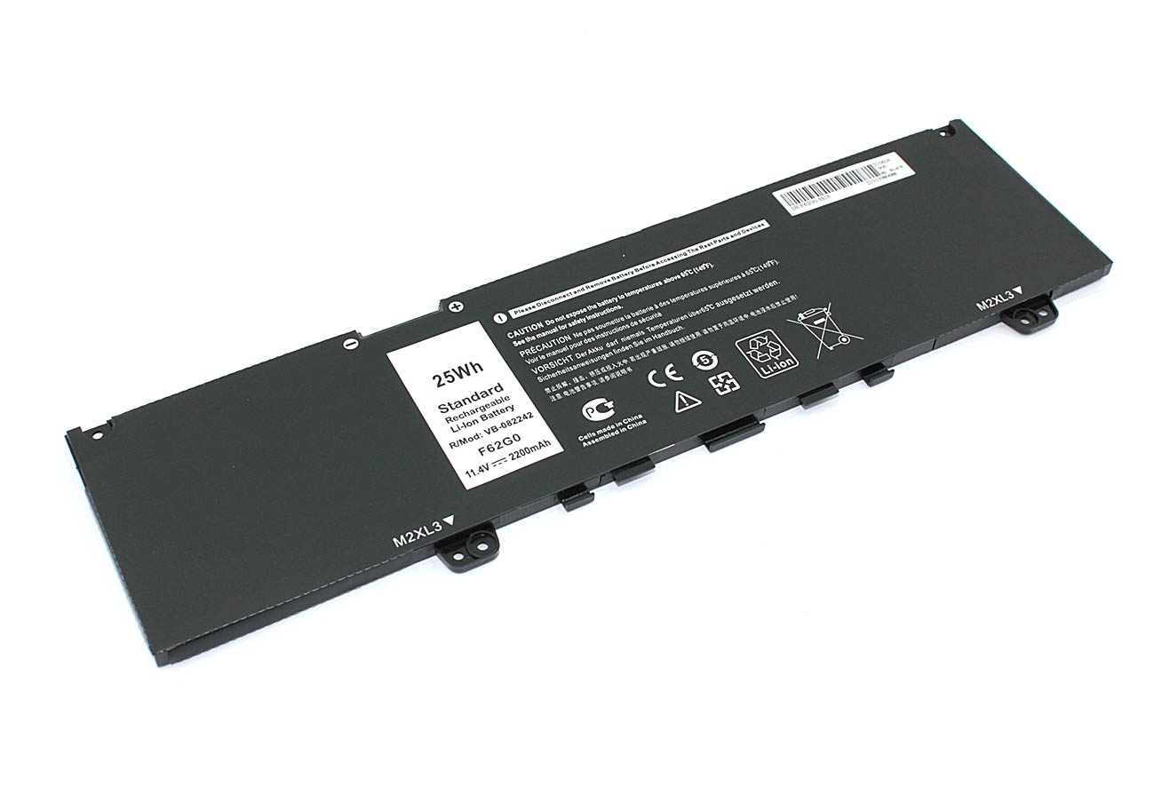 Аккумуляторная батарея для ноутбука Dell Inspiron 13 7373 (F62G0) 11.4V 2200mAh OEM