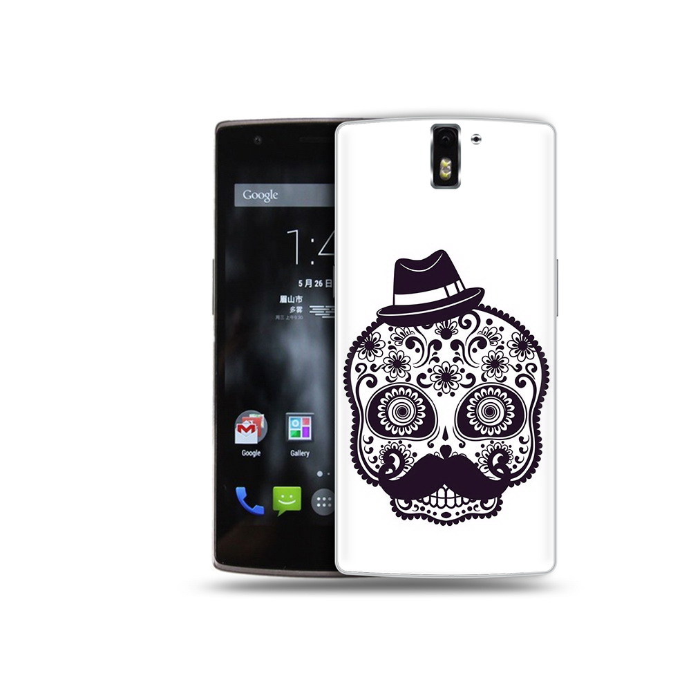 

Чехол MyPads Tocco для OnePlus One разрисованный скелет, Прозрачный, Tocco