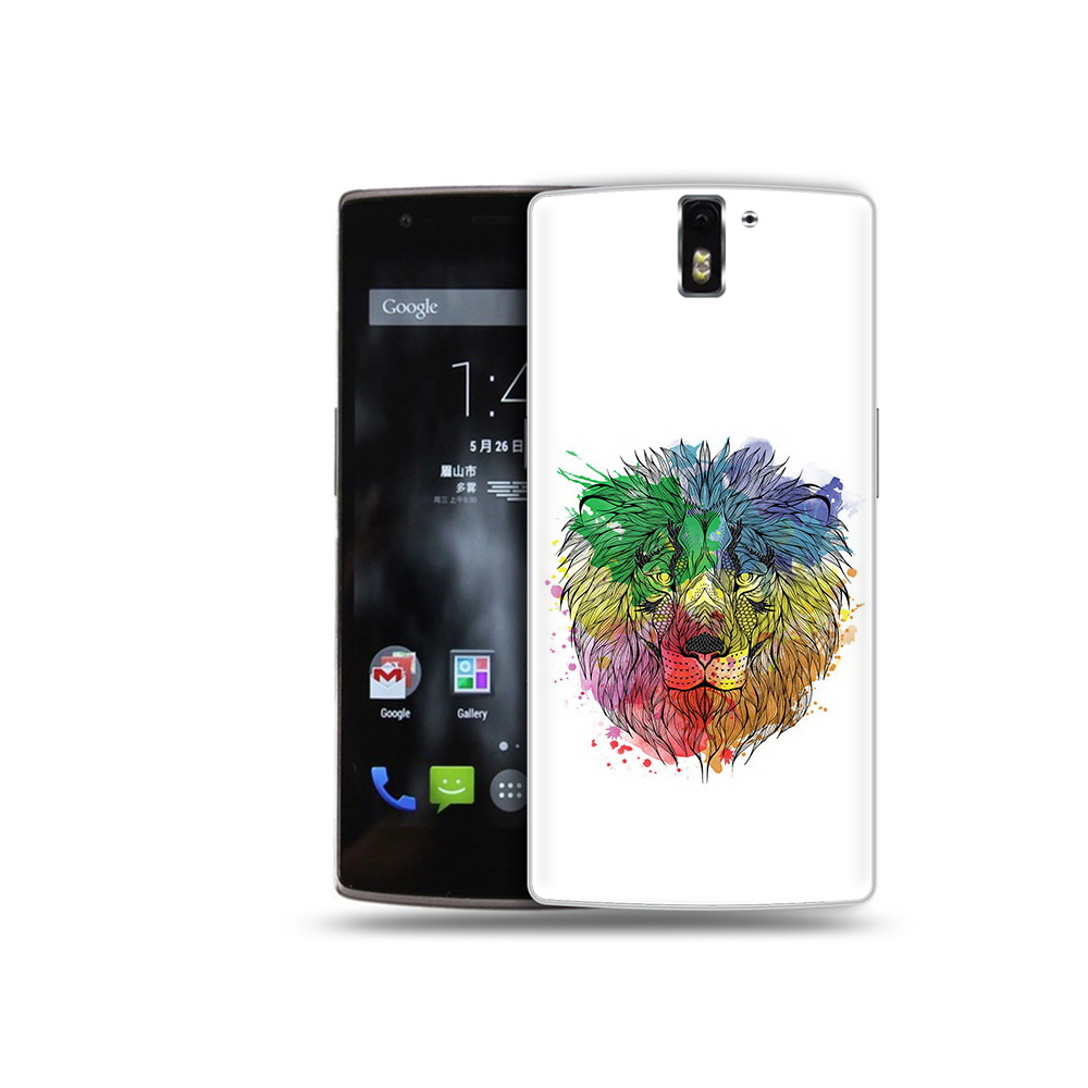 

Чехол MyPads Tocco для OnePlus One разноцветный гордый лев, Прозрачный, Tocco
