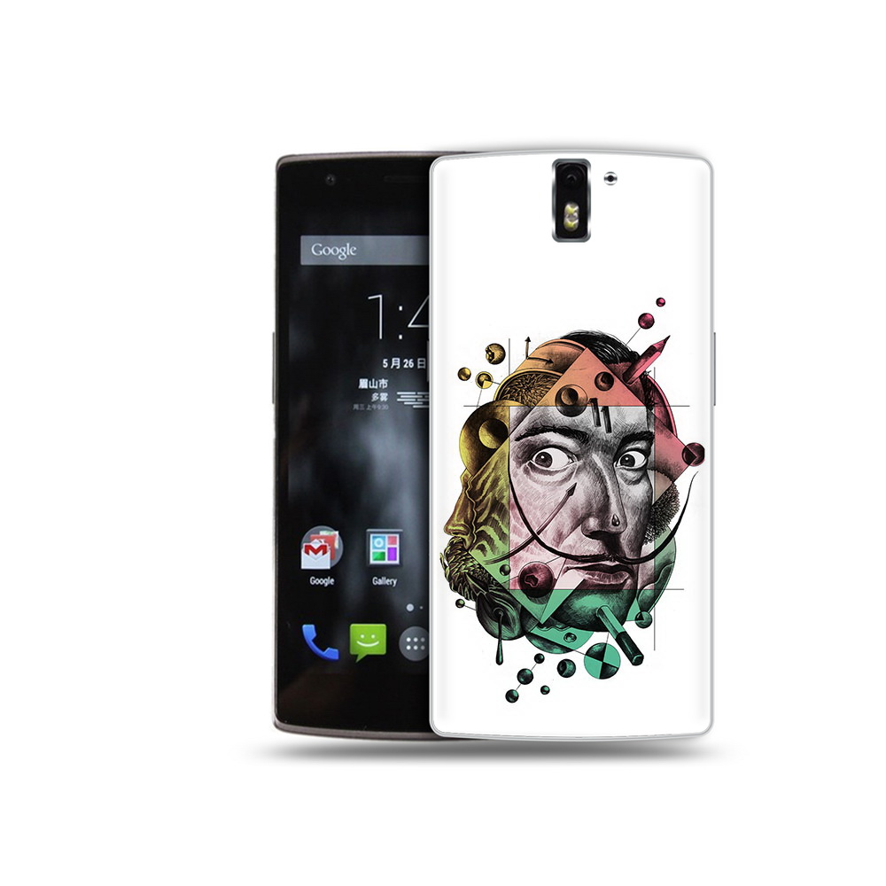 

Чехол MyPads Tocco для OnePlus One разноцветное лицо абстракция, Прозрачный, Tocco